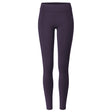 Yoga-Leggings, roll down - dark aubergine