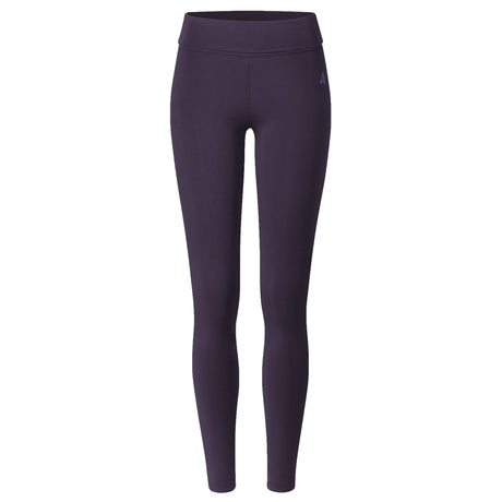 Yoga-Leggings, roll down - dark aubergine