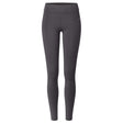 Yoga-Leggings, roll down - grau aubergine