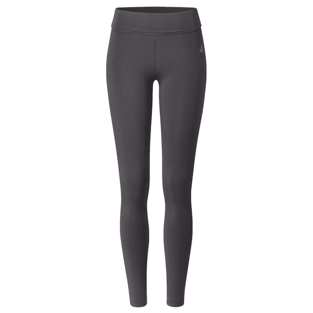 Yoga-Leggings, roll down - grau aubergine
