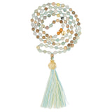 Mala Hridaya Amazonit (Länge: ca. 50 cm)