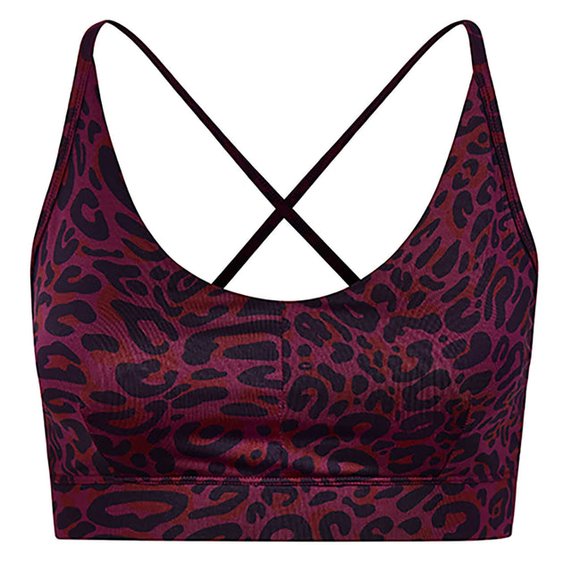 Yoga Bra Amba leo - ruby