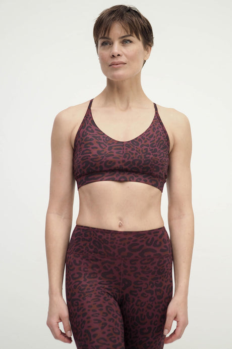 Yoga Bra Amba leo - ruby