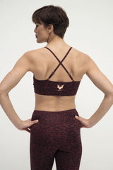Yoga Bra Amba leo - ruby