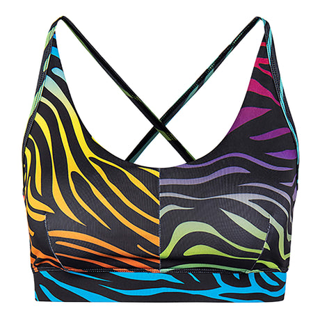 Yoga Bra Amba zebra - rainbow