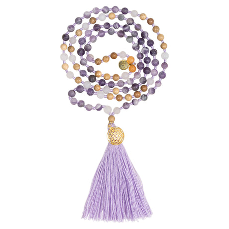 Mala Hridaya Amethyst (Länge: ca. 50 cm)