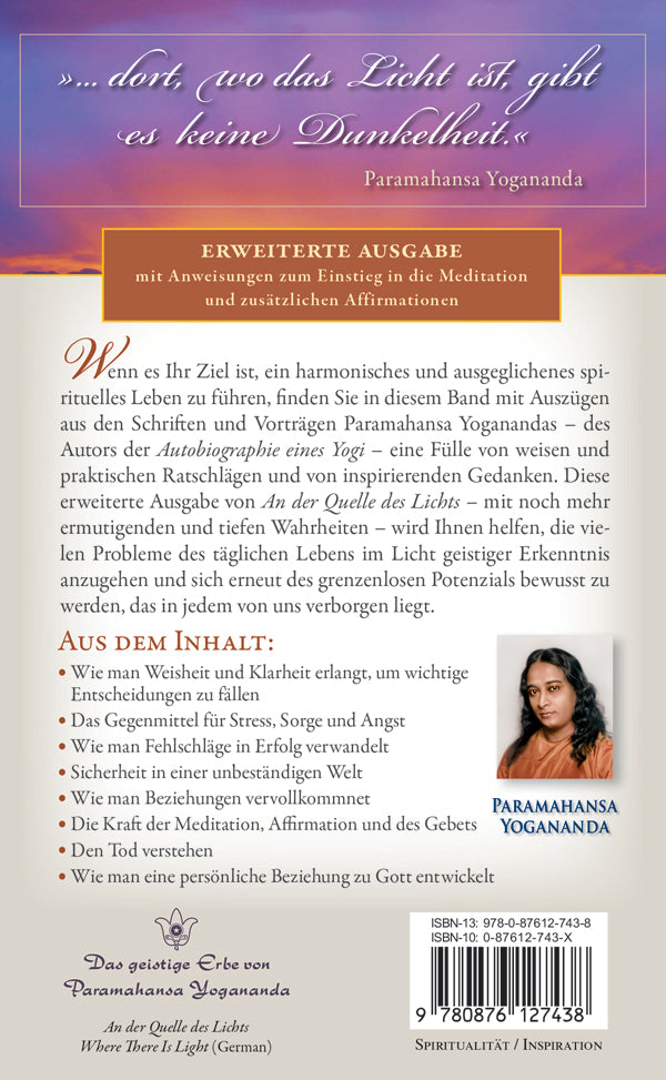An der Quelle des Lichts von Paramahansa Yogananda