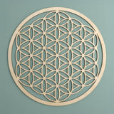 Blume des Lebens Wandschmuck aus Holz