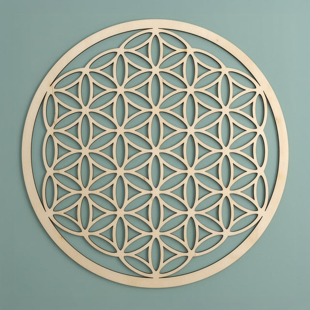 Blume des Lebens Wandschmuck aus Holz