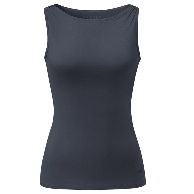 Yoga-Tank-Top Boatneck - midnight blue