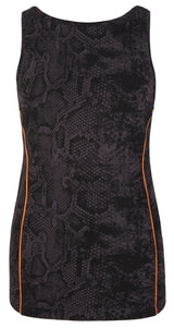 Yoga-Tank-Top mit Bra - snakeskin