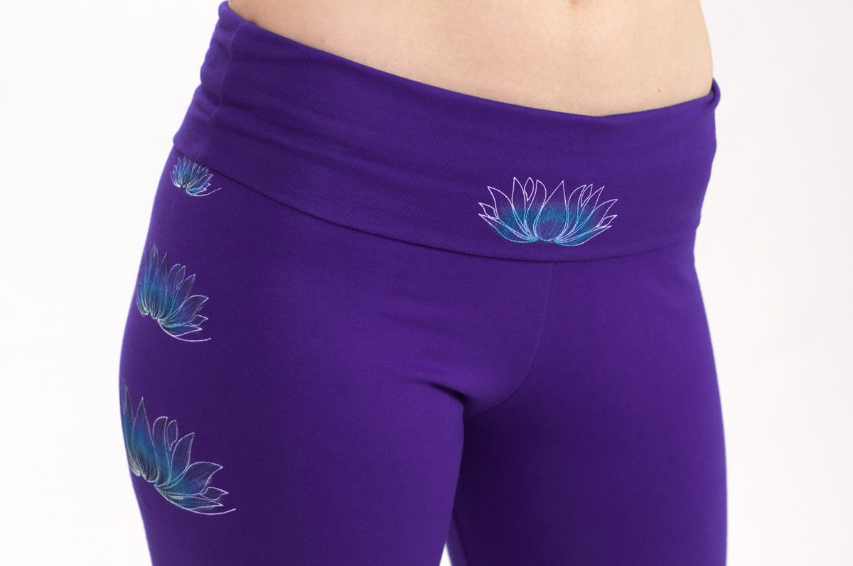 Bootleg-Hose "Lotus", purple