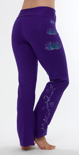 Bootleg-Hose "Lotus", purple