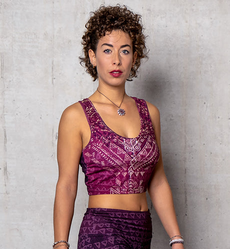 Yoga-Bra - Buddhi, aubergine