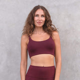 Yoga-Bra Carmen - burgundy