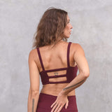Yoga-Bra Carmen - burgundy