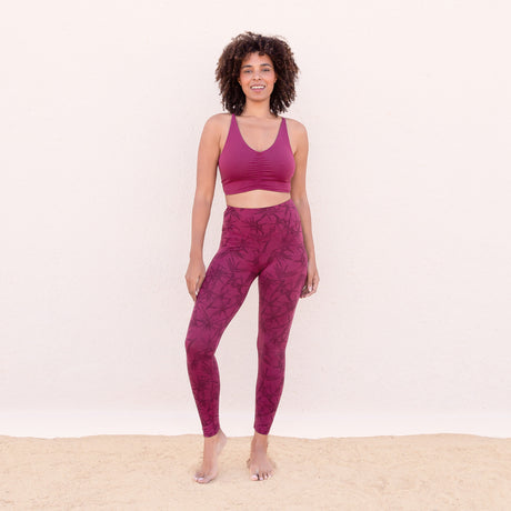 Yoga-Leggings Tosca - tencel berry