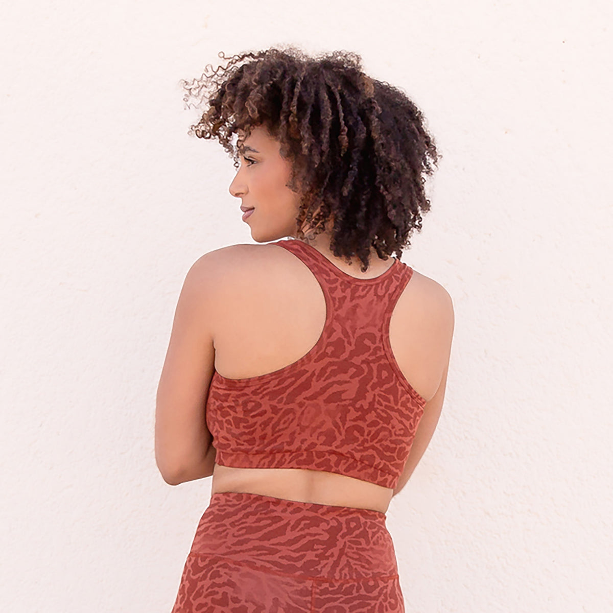 Yoga-Bra Gloria leopard - cinnamon