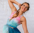 Yoga-Bra - Mandala, indigo/peach