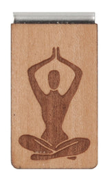Lesezeichen aus Holz mit Gravur