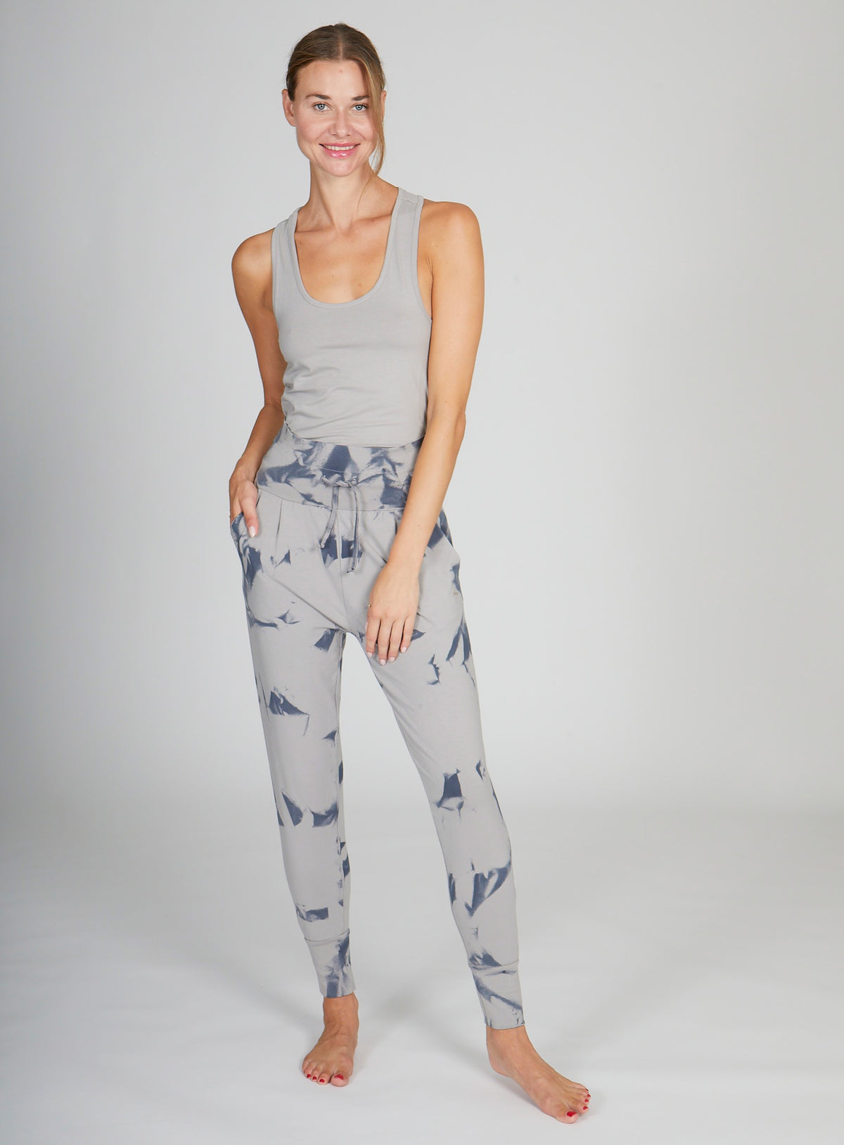 Yoga-Pants Cosy - batik stone
