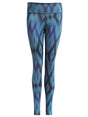 Yoga-Leggings "Devi" - Ikat aqua