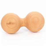 rollholz Faszienkugel - Massage-Doppelkugel aus Buche