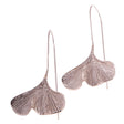Ginkgo Blatt Ohrringe, 925 Sterling Silber