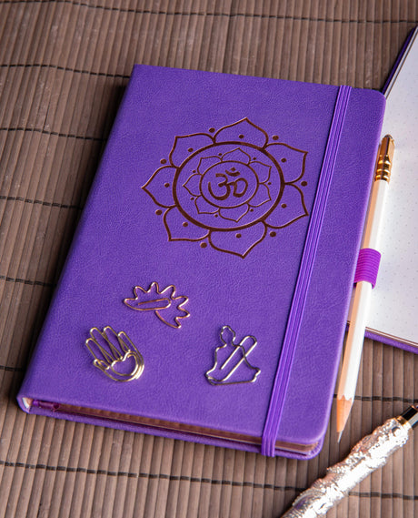 Yoga Notizbuch A5 - OM lila