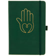 Yoga Notizbuch A5 - Hand grün