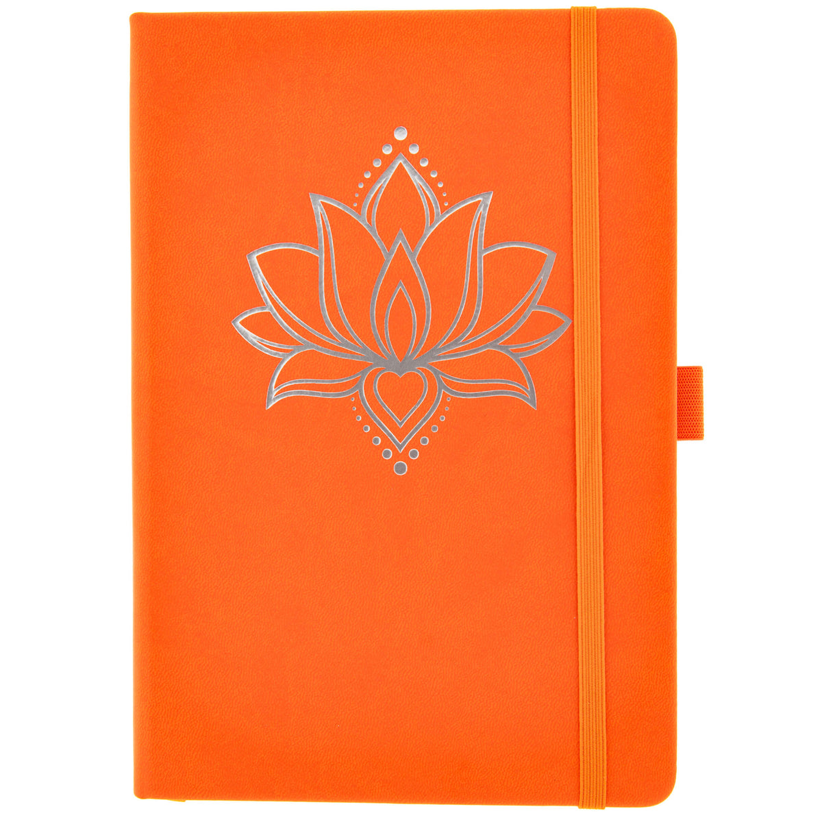 Yoga Notizbuch A5 - Lotus orange
