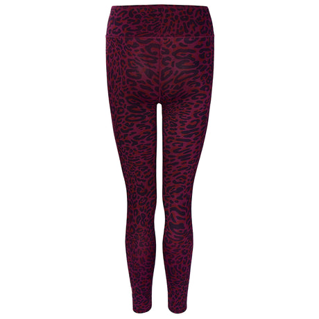 Yoga-Leggings Ganga 7/8 leo - ruby