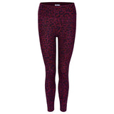 Yoga-Leggings Ganga 7/8 leo - ruby