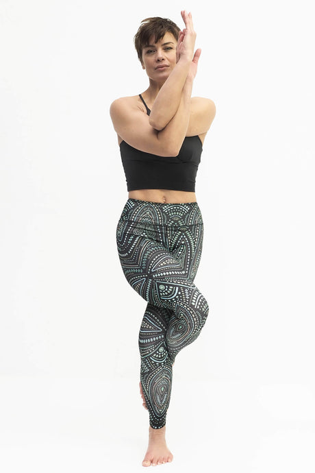 Ganga Leggings 7/8 - mandalay, green