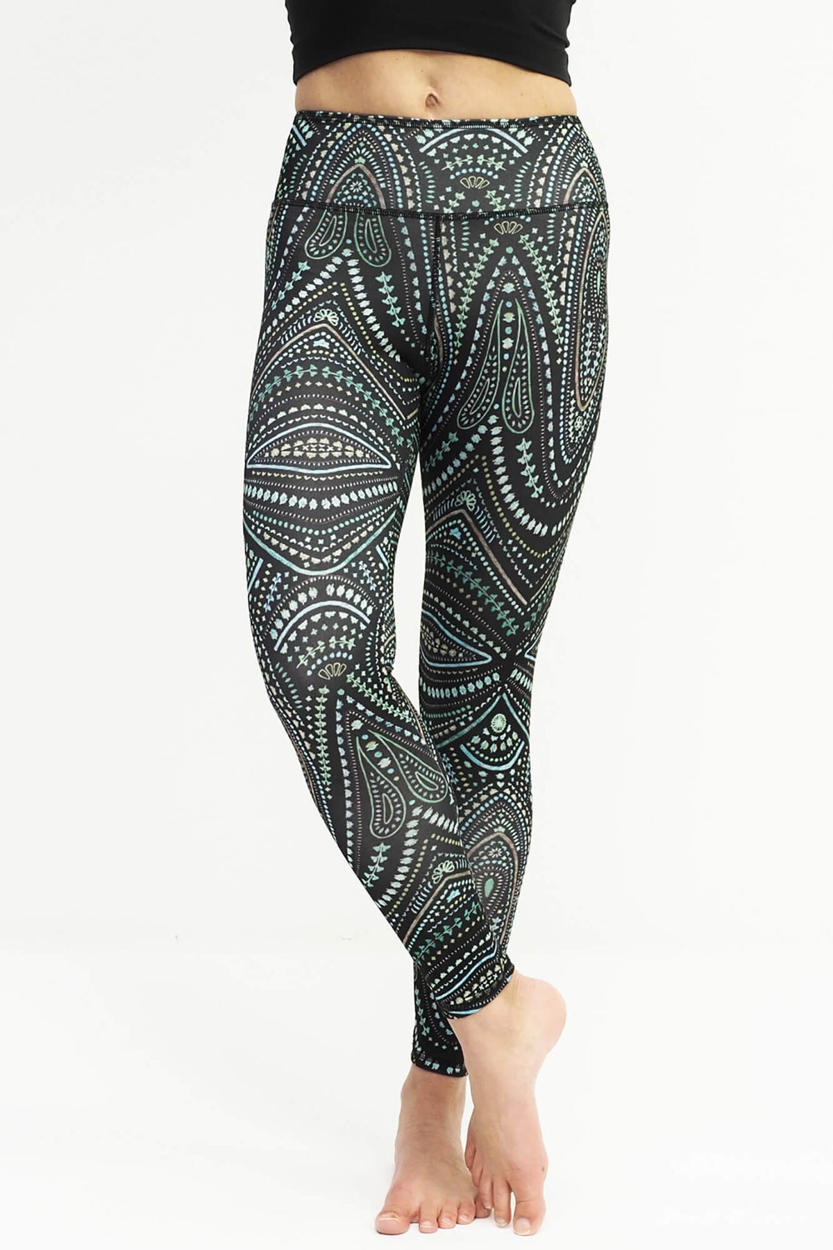 Ganga Leggings 7/8 - mandalay, green