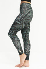 Ganga Leggings 7/8 - mandalay, green