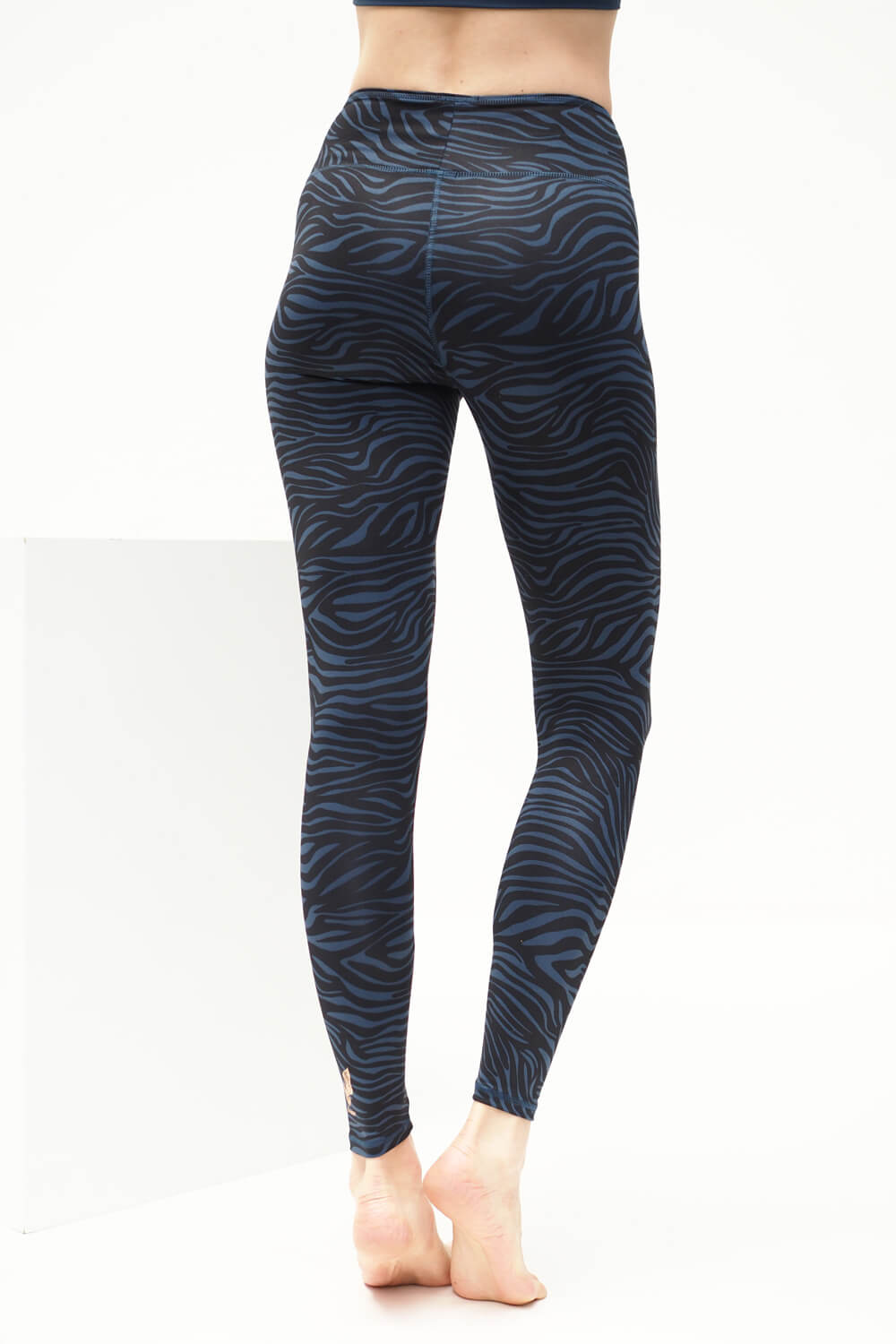 Yoga-Leggings Ganga 7/8 - zebra blue