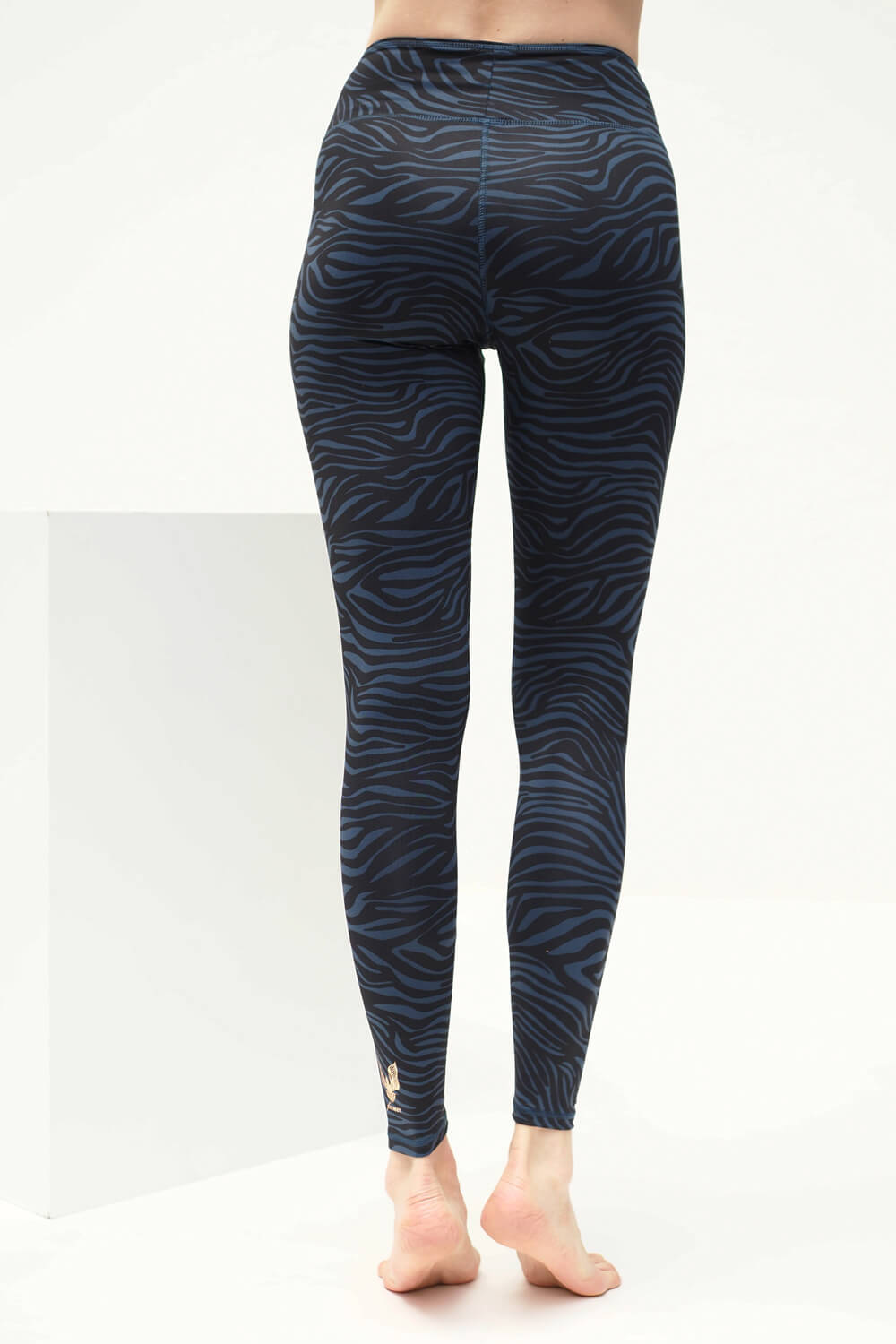 Yoga-Leggings Ganga 7/8 - zebra blue