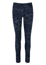 Yoga-Leggings Ganga 7/8 - zebra blue