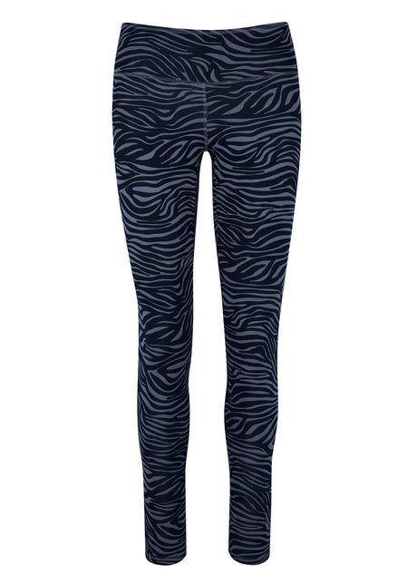 Yoga-Leggings Ganga 7/8 - zebra blue