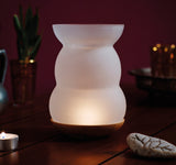 Räucherstövchen aus Glas - Blume des Lebens