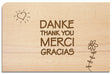 Postkarte aus Holz