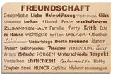 Postkarte aus Holz