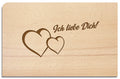 Postkarte aus Holz
