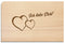 Postkarte aus Holz