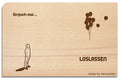 Postkarte aus Holz