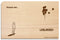 Postkarte aus Holz