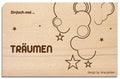 Postkarte aus Holz
