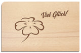 Postkarte aus Holz
