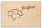 Postkarte aus Holz